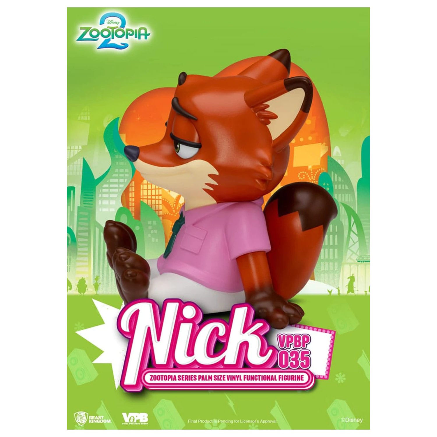 Zootopia Piggy vinilna banka Nick 15 cm fotografija izdelka