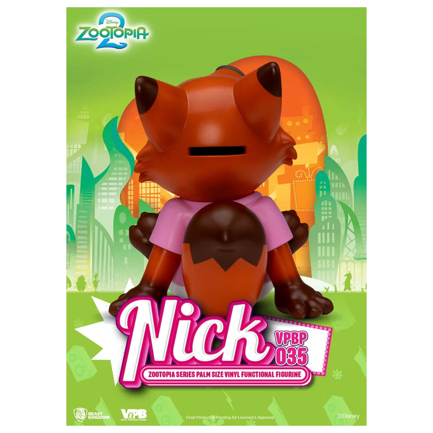 Zootopia Piggy vinilna banka Nick 15 cm fotografija izdelka