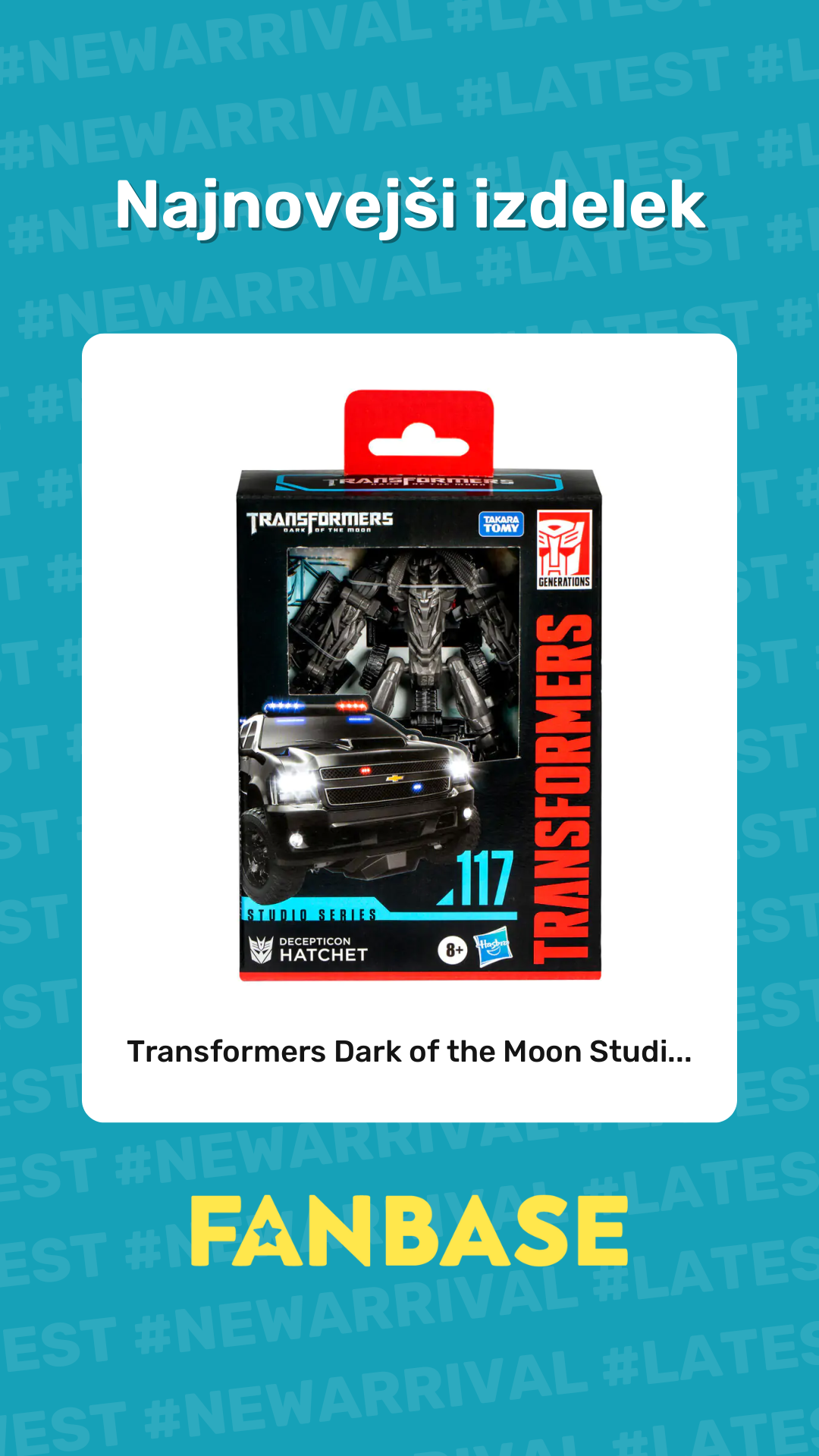 Najnovejši izdelek: Transformers Dark of the Moon Studi...