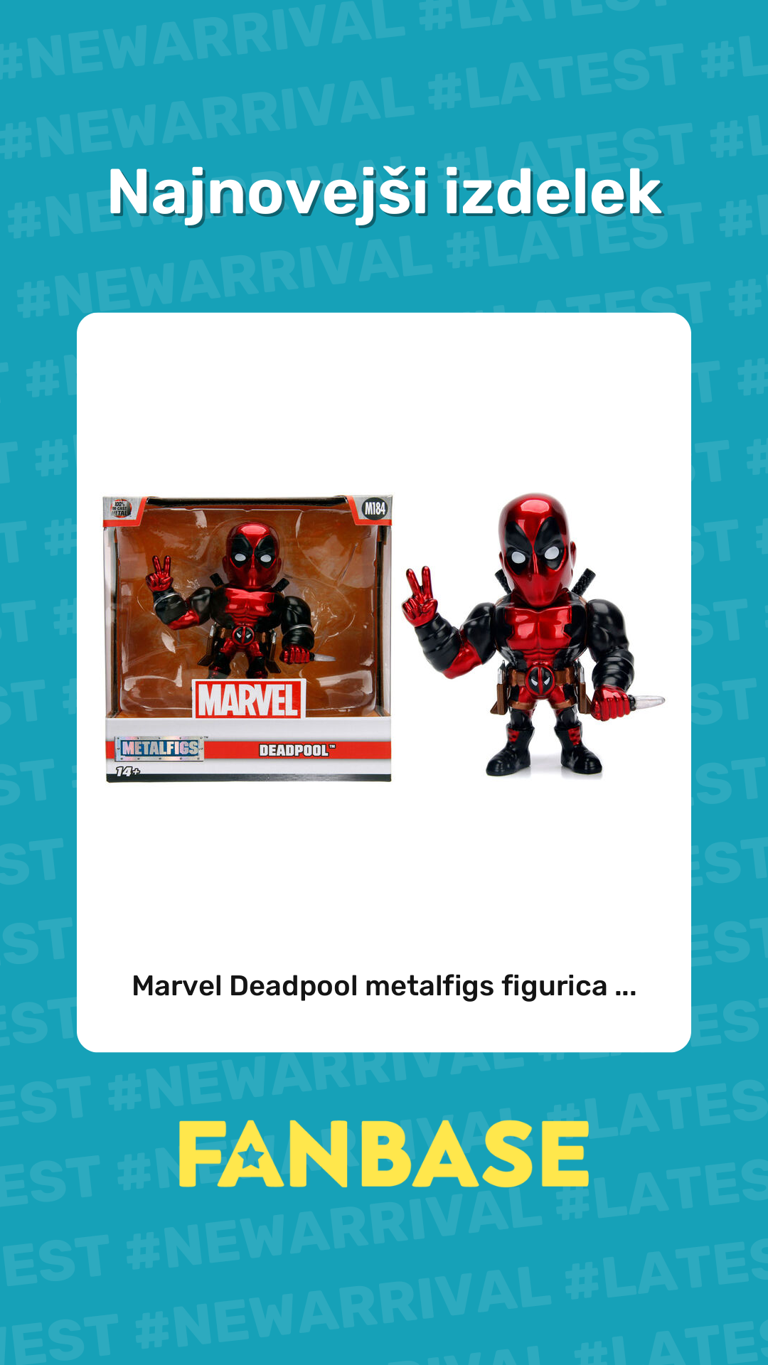 Najnovejši izdelek: Marvel Deadpool metalfigs figurica ...