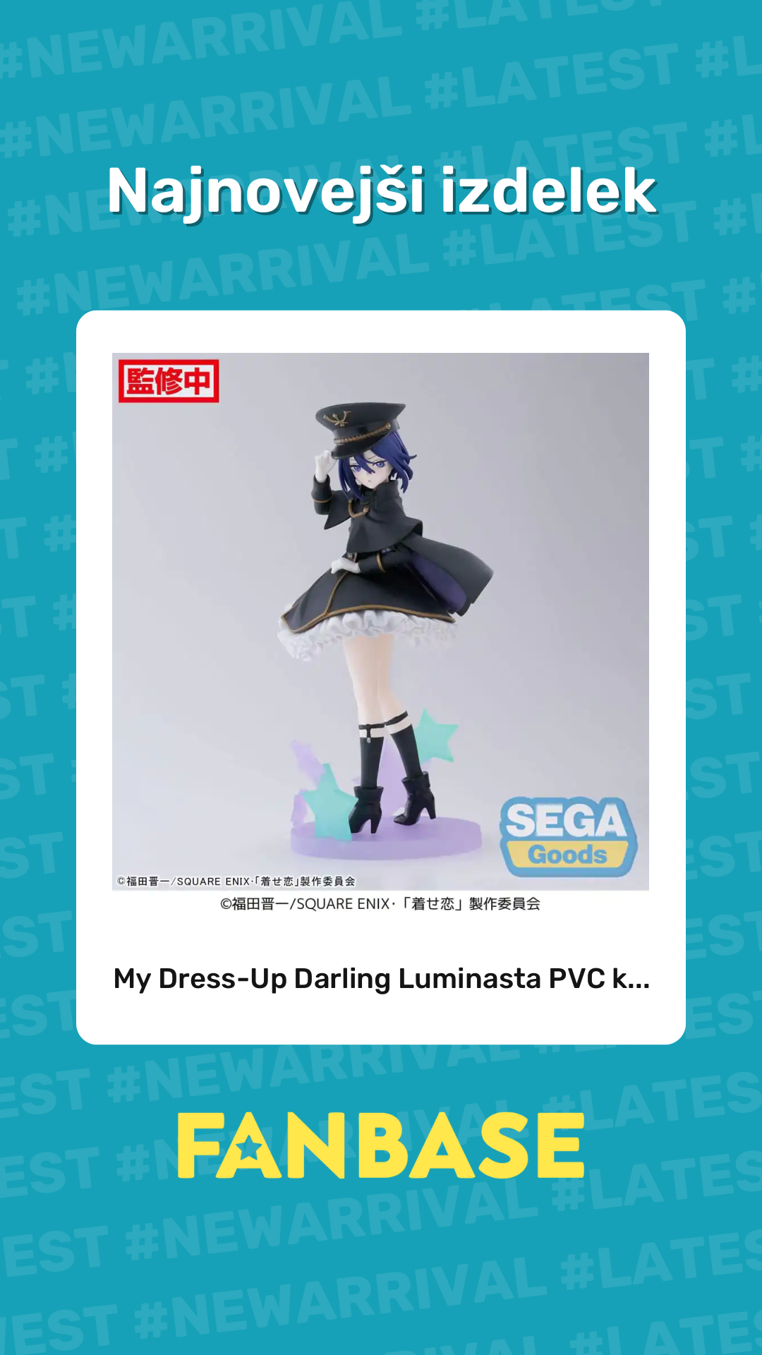 Najnovejši izdelek: My Dress-Up Darling Luminasta PVC k...