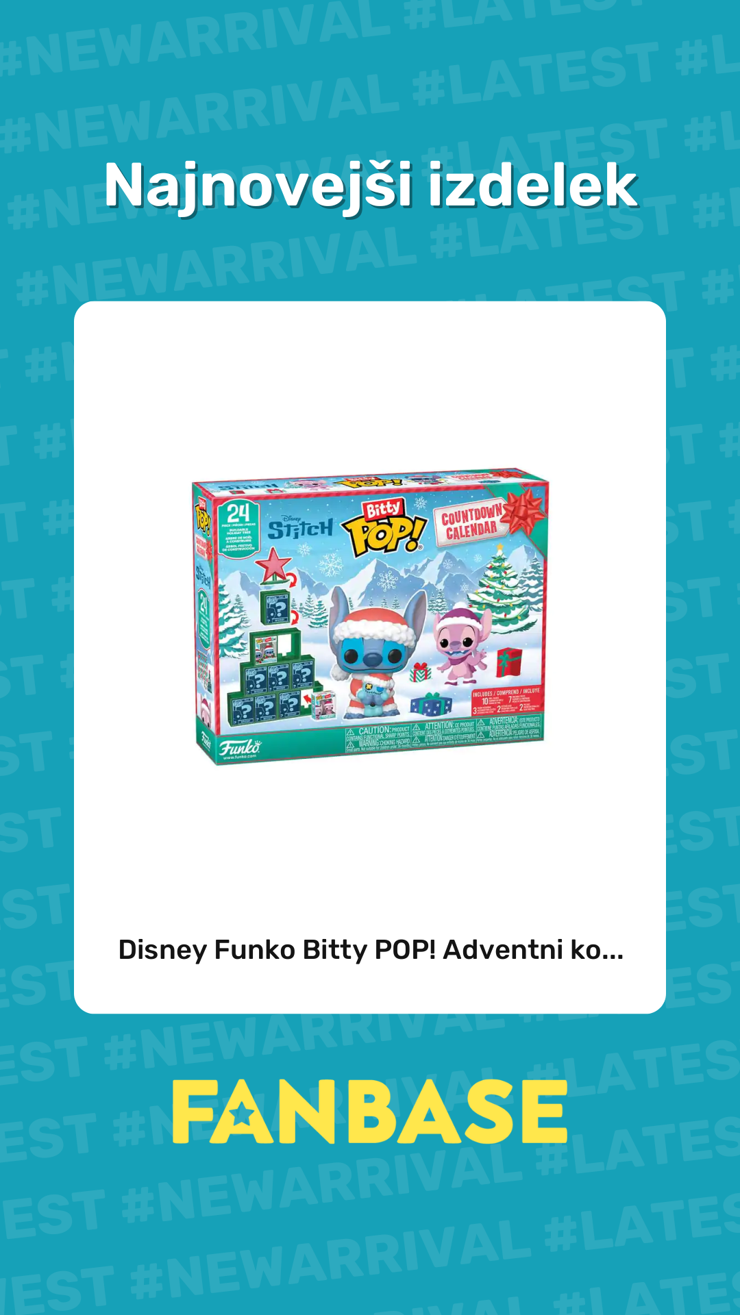 Najnovejši izdelek: Disney Funko Bitty POP! Adventni ko...