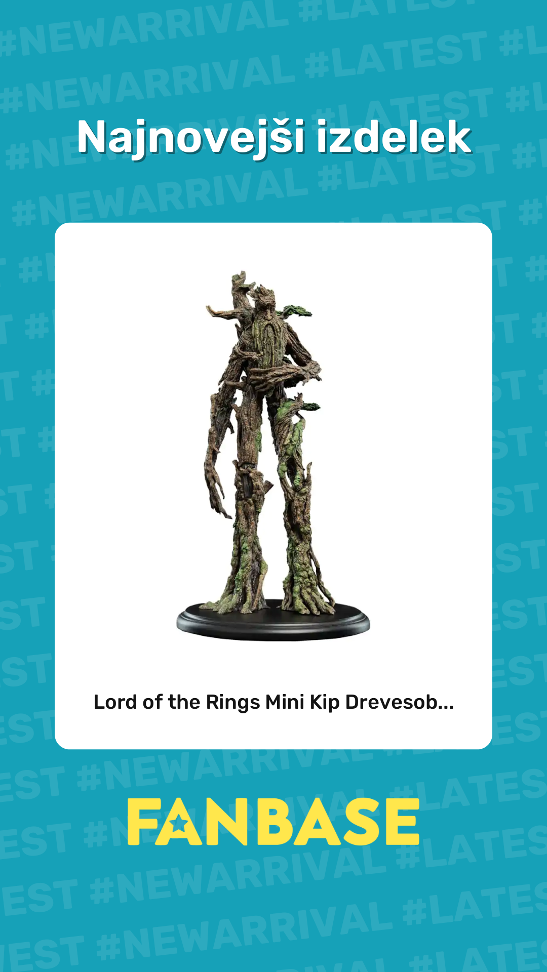 Najnovejši izdelek: Lord of the Rings Mini Kip Drevesob...