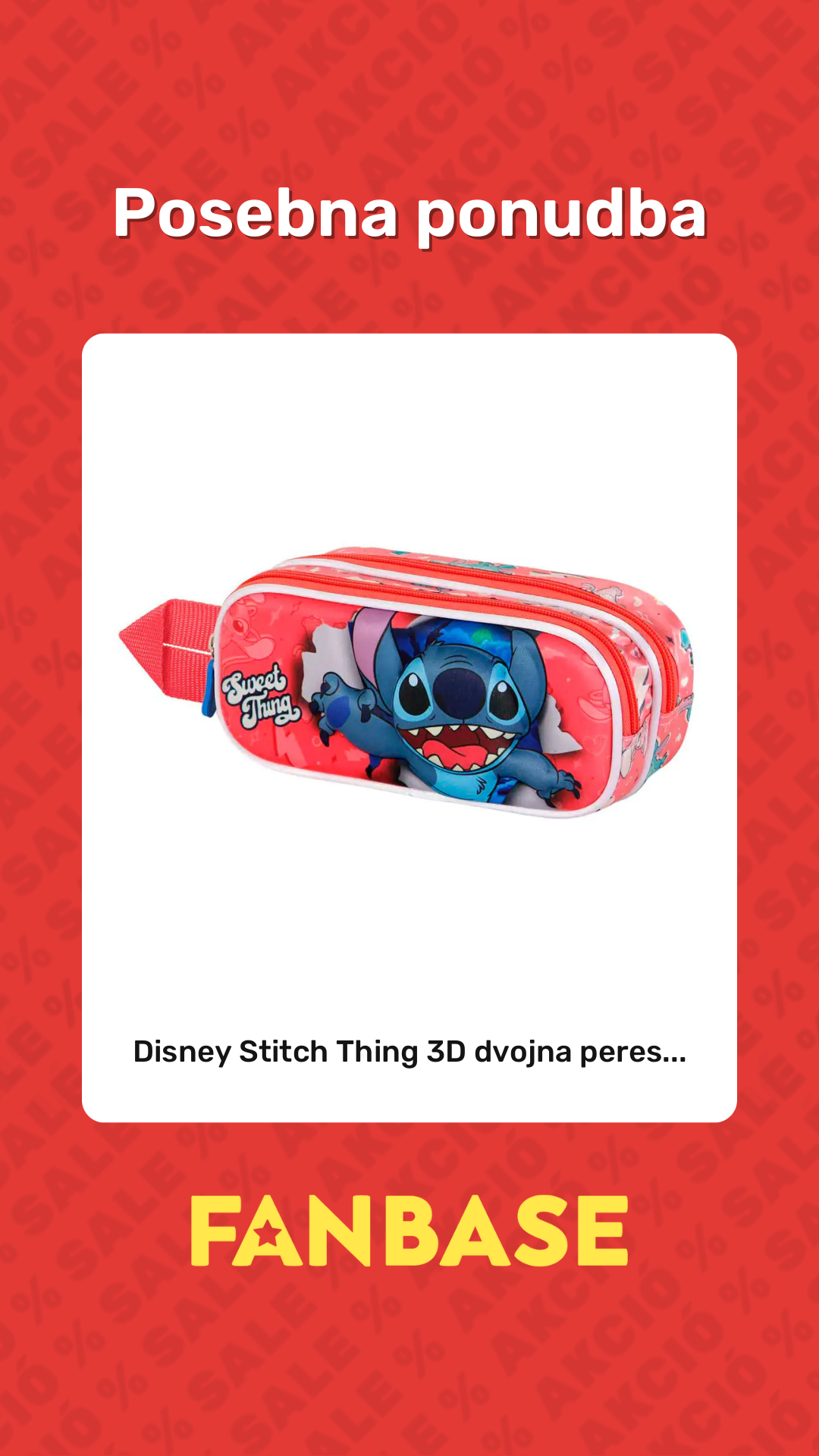 Posebna ponubda: Disney Stitch Thing 3D dvojna peres...