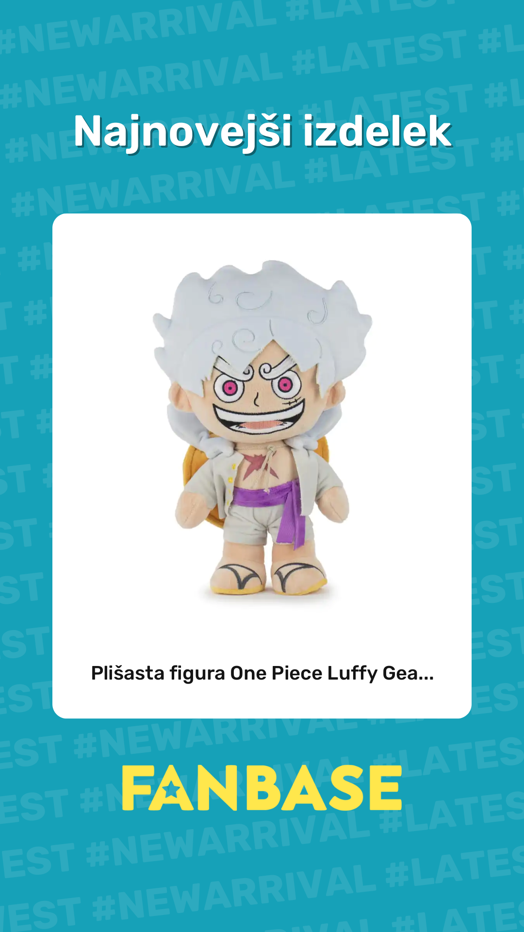 Najnovejši izdelek: Plišasta figura One Piece Luffy Gea...