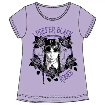 Wednesday Black Roses otroška majica s kratkimi rokavi, top fotografija izdelka