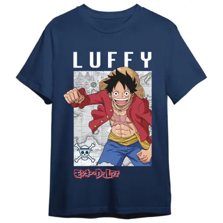 One Piece Monkey D. Luffy Zemljevid odrasla majica fotografija izdelka