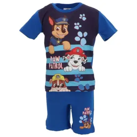 Paw Patrol Happy Stripes Blue Otroška kratka pižama fotografija izdelka