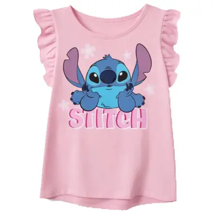 Stitch Tiny Smile Light Pink otroška kratka majica s kratkimi rokavi fotografija izdelka