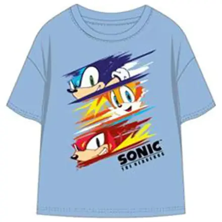 Sonic Speed Rush svetlo modra otroška majica s kratkimi rokavi, top fotografija izdelka