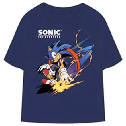 Sonic the Hedgehog Speed Rush modra otroška kratka majica s kratkimi rokavi, zgornji del fotografija izdelka