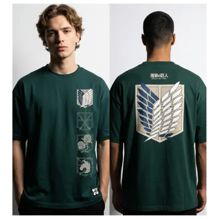 Attack on Titan Logo Oversize majica fotografija izdelka