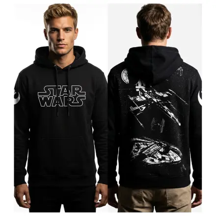 Star Wars Spaceships Universe Anniversary pulover s kapuco fotografija izdelka