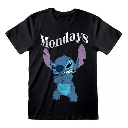 Lilo & Stitch majica Stitch Mondays Black fotografija izdelka