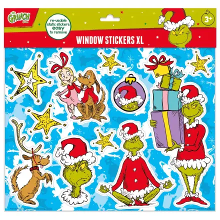 The Grinch Dr Seuss Set nalepk za okno XL fotografija izdelka
