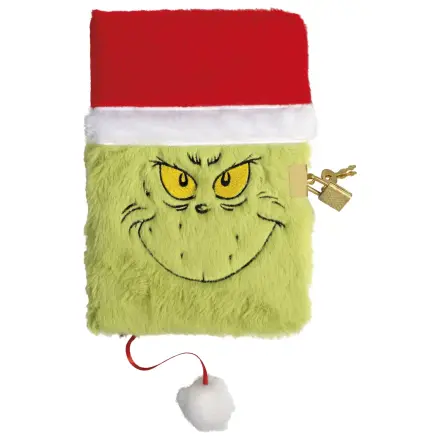 The Grinch Smile Plišasti A5 Dnevnik s ključavnico fotografija izdelka