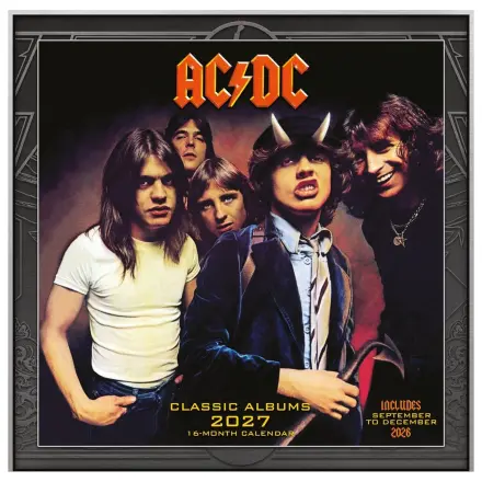 AC/DC Koledar Albumi 2027 30 x 30 cm fotografija izdelka