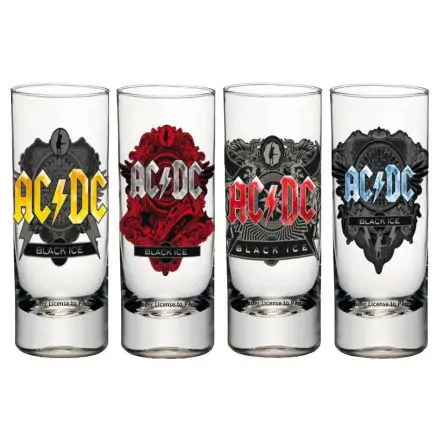 AC/DC Komplet kozarčkov za žganje 4-Pack Black Ice termékfotója