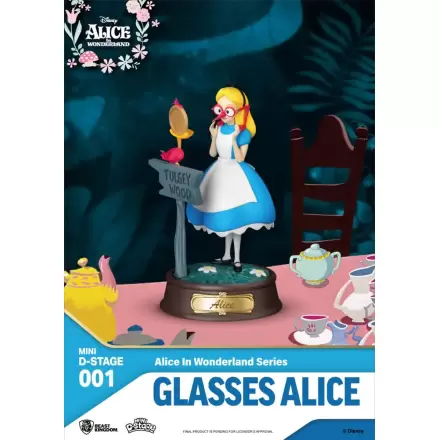 Alice in Wonderland Mini Diorama Stage PVC Kip Glasses Alice 10 cm fotografija izdelka