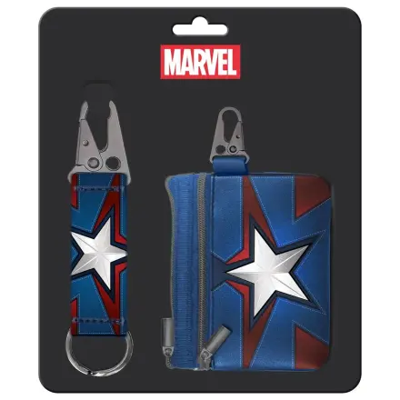 Marvel Captain America set obesek za ključe + torbica fotografija izdelka