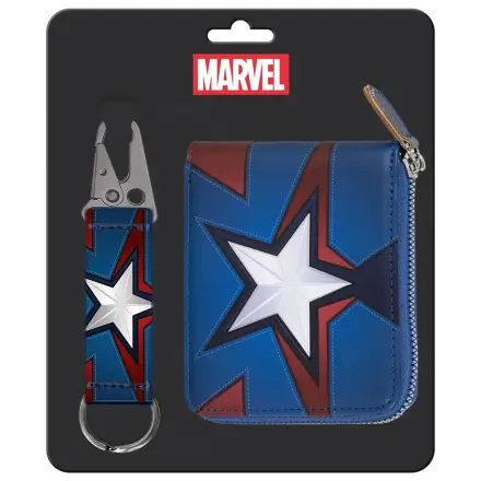 Marvel Captain America obesek za ključe + set denarnice fotografija izdelka
