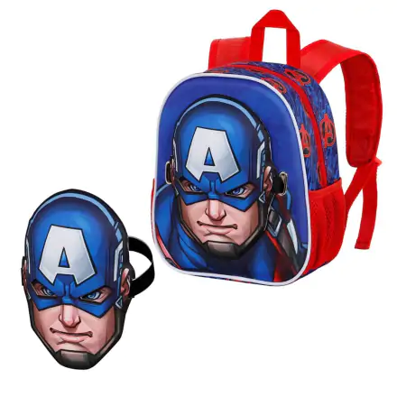 Marvel Captain America Pixel nahrbtnik + maska 27cm termékfotója