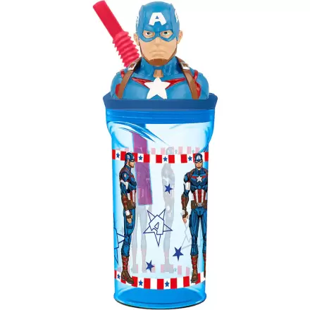 Marvel Captain America 3D figurica tumbler 360ml fotografija izdelka