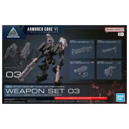Armored Core VI Fires of Rubicon Orožje 03 Izbirni deli komplet Model Kit 30MM fotografija izdelka