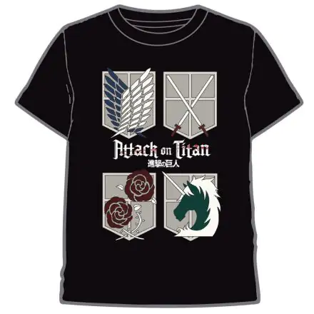 Majica s kratkimi rokavi Attack on Titan Logos termékfotója