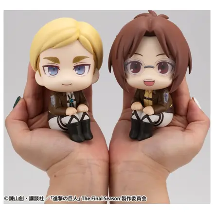Attack on Titan Look Up PVC Kipi Hange Zoe & Erwin Smith (z darilom) 11 cm fotografija izdelka