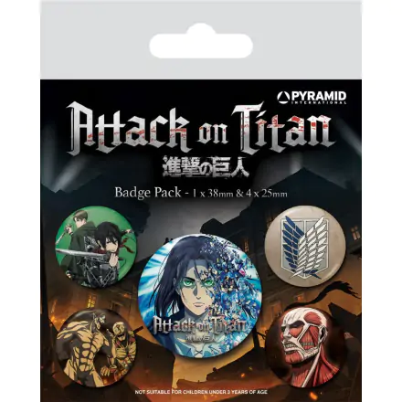 Attack on Titan Gumbi s priponko 5-Pack Season 4 termékfotója