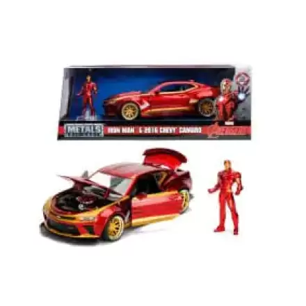 Avengers Diecast Model 1/24 2016 Chevy Camaro SS Iron Man – modelček iz tlačno litega materiala termékfotója