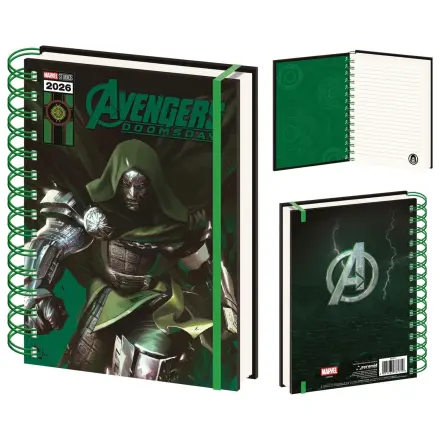 Avengers Doomsday Doctor Doom A5 lentikularni zvezek fotografija izdelka