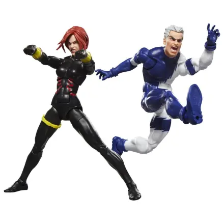 Avengers Marvel Legends akcijska figura 2-paket Black Widow & Quicksilver 15 cm fotografija izdelka