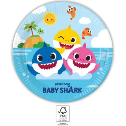 Baby Shark Next Generation Papirnati krožniki 8 kosov 23 cm FSC fotografija izdelka