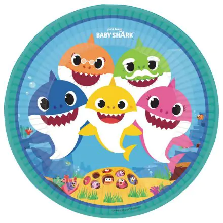 Baby Shark papirnati krožniki 8 kosov 23 cm fotografija izdelka