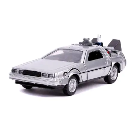 Back to the Future II Hollywood Rides modelček iz tlačno litega materiala 1/32 DeLorean Time Machine  termékfotója