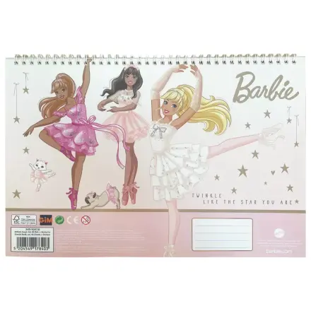 Barbie Balerina A4 Spiralni skicirni blok 40 listov z nalepkami fotografija izdelka