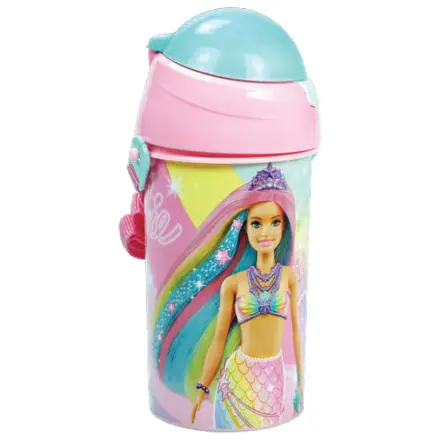 Barbie Sparkle plastična slamnata steklenica s kavljem 500 ml fotografija izdelka