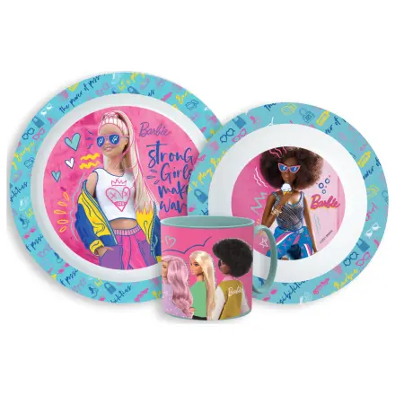 Barbie stilski set namizne posode, micro plastic set s skodelico fotografija izdelka