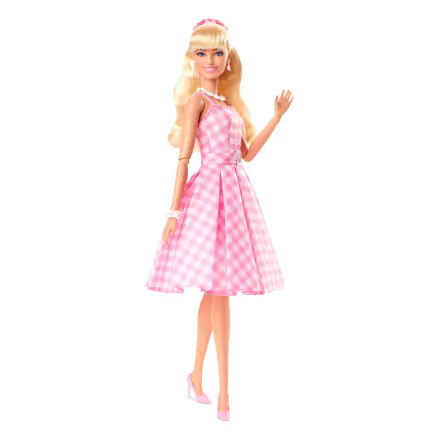 Barbie The Movie Doll Barbie v roza obleki Gingham [POŠKODOVANO PAKIRANJE] termékfotója