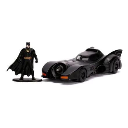 Batman 1989 Hollywood Rides Diecast Model 1/32 1989 Batmobile z figuro termékfotója