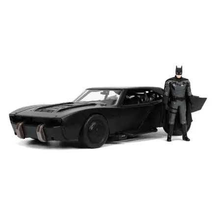 Batman 2022 Hollywood Rides Diecast Model 1/24 2022 Batmobile z figuro termékfotója