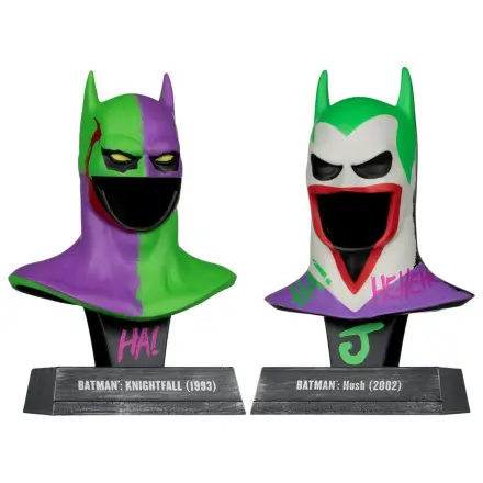 Batman DC Direct Mini Replika 1/3 2-pack Batman Cowls Hush & Knightfall (Jokerized) (Gold Label) 18 cm fotografija izdelka