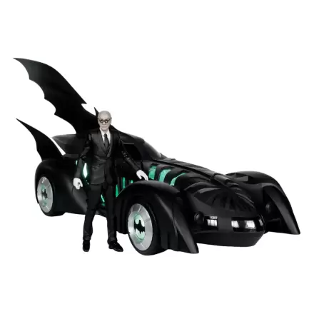 Batman Forever DC Multiverse akcijska figura z vozilom Alfred Pennyworth & Batmobile (Gold Label) 79 cm fotografija izdelka