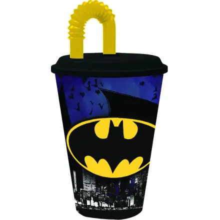 Batman skodelica s slamico, plastična 430 ml fotografija izdelka