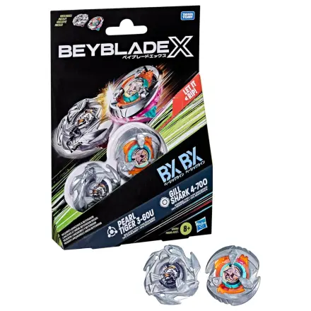 Beyblade X Gill Shark 4-70O & Pearl Tiger 3-60U dvojno pakiranje fotografija izdelka