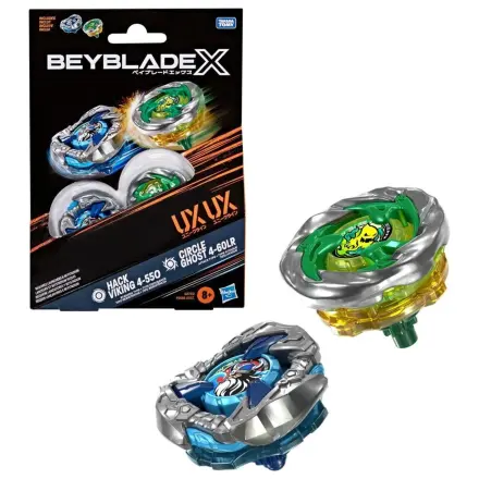 Beyblade X Hack Viking 4-55O & Circle Ghost 4-60LR fotografija izdelka