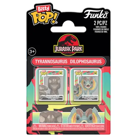 Bitty Funko POP paket 2 figur Jurassic Park Tyrannosaurus Fossil & Dilophosaurus fotografija izdelka