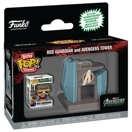 Bitty Funko POP figura Ride Marvel Studios Avengers Doomsday Red Guardian in Avengers Tower fotografija izdelka